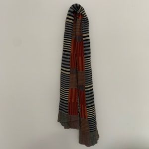 Striped multicolor scarf